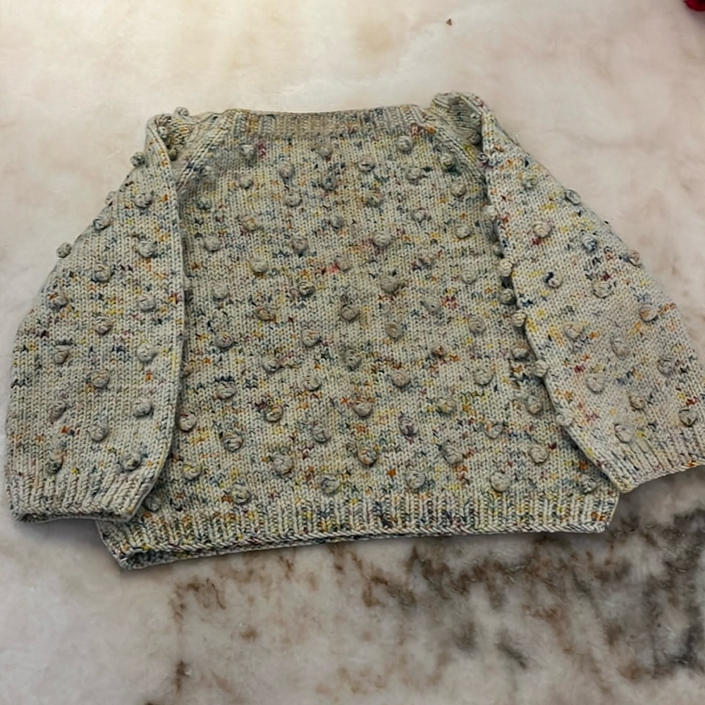 Misha and puff confetti popcorn sweater 3/4